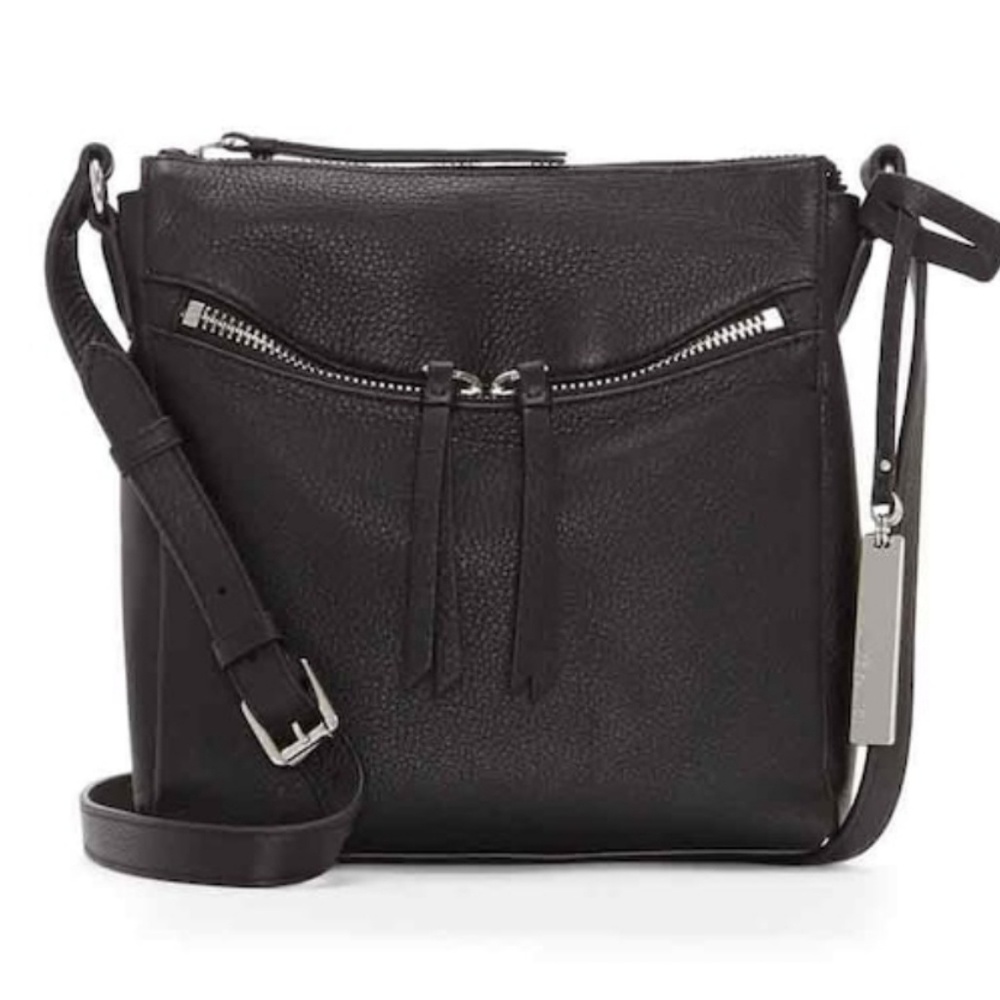Vince Camuto Black Leather Crossbody Bag